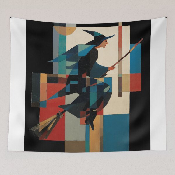 Item preview, Geometric Witch in Flight designed and sold by lautir.