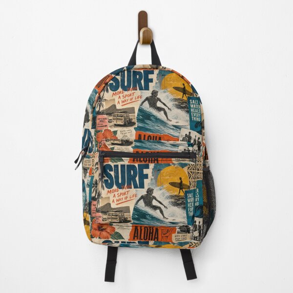 Item preview, SURF COLLAGE — Vibrant Surfing Art Poster (Vintage + Modern) designed and sold by Jandedan.