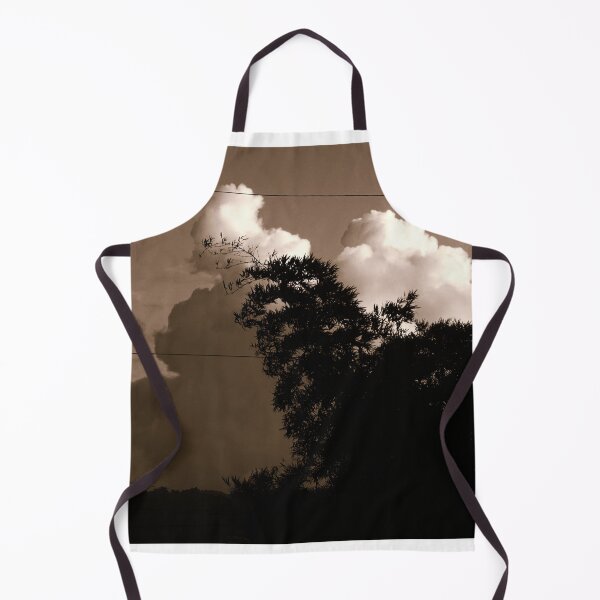 Item preview, Black and white mountains, clouds and light pole. designed and sold by OneKaasarts.