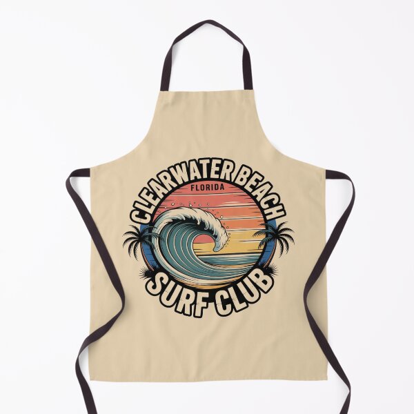 Item preview, Clearwater Beach Florida Surf Club Retro T-Shirt & Sticker Design designed and sold by Timeless Design.