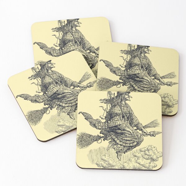 Item preview, Witch Flying on a Broomstick designed and sold by lautir.