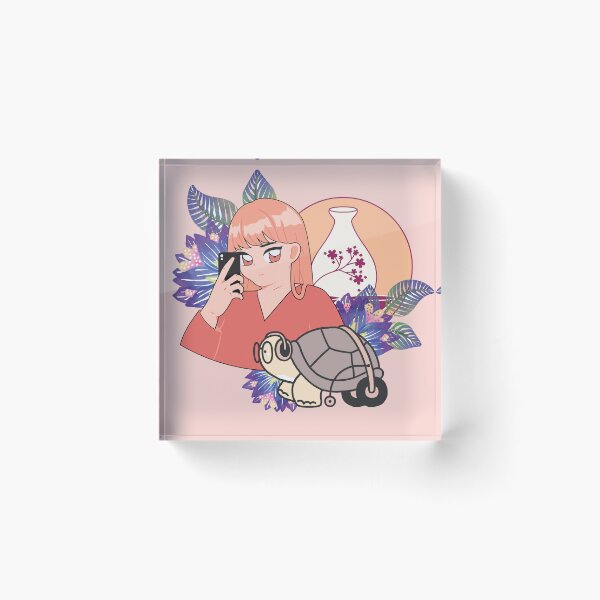Item preview, Zen Selfie & Turtle in Wheelchair Art designed and sold by Kanniax.