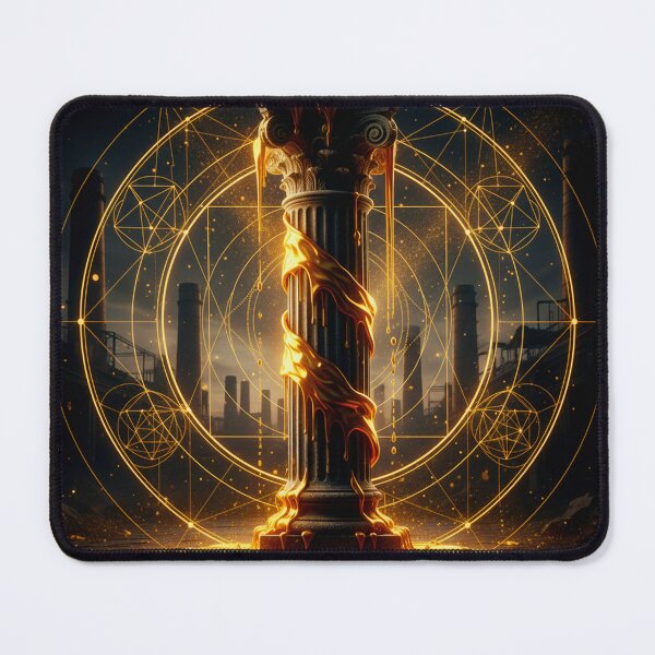 Item preview, The Golden Ratio: Alchemical Gold & Sacred Geometry Pillar designed and sold by codex antique.