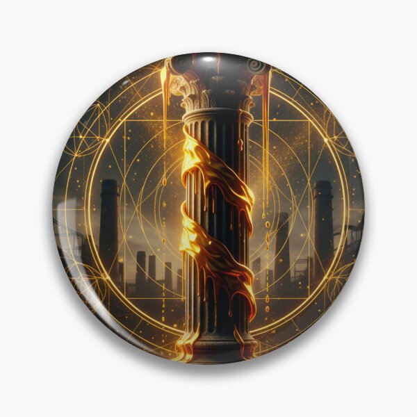 Item preview, The Golden Ratio: Alchemical Gold & Sacred Geometry Pillar designed and sold by codex antique.