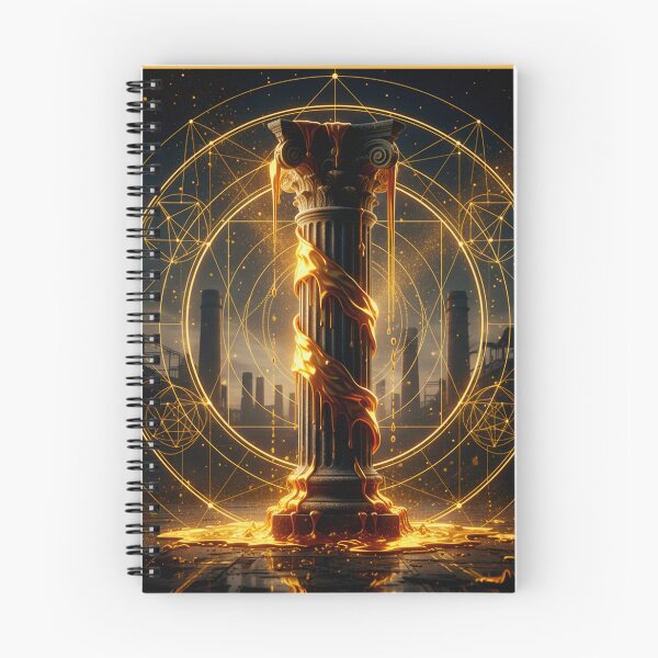 Item preview, The Golden Ratio: Alchemical Gold & Sacred Geometry Pillar designed and sold by codex antique.