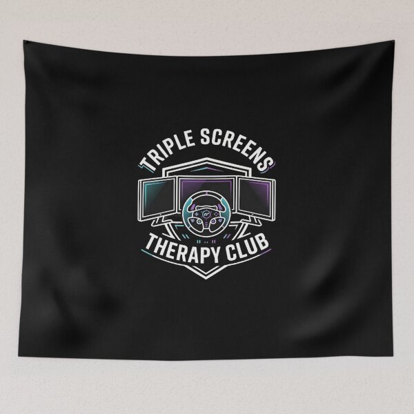 Item preview, Triple Screens Therapy Club Sim Racing Design designed and sold by Fenay Designs.