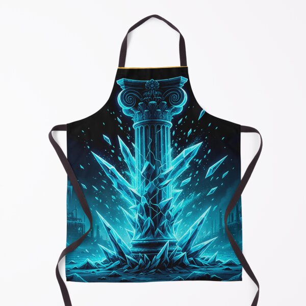 Item preview, The Frozen Frequency: Crystal Glitch & Arctic Techno Pillar designed and sold by codex antique.