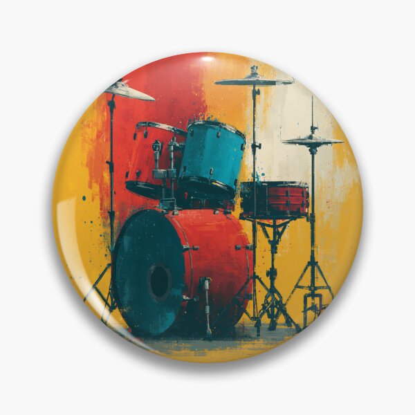 Item preview, A drumset for drummers drawing artwork designed and sold by gut2000.