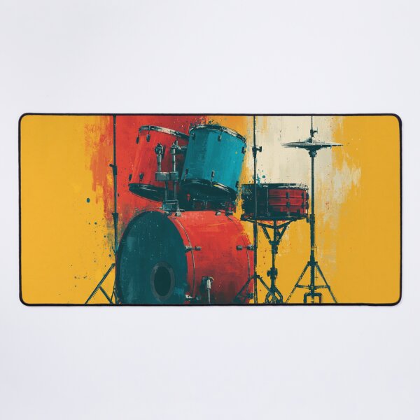 Item preview, A drumset for drummers drawing artwork designed and sold by gut2000.