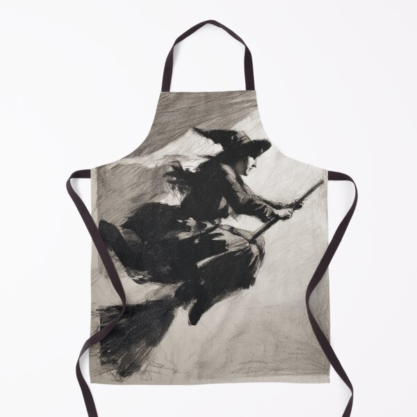 Item preview, Silhouetted Witch on Broomstick designed and sold by lautir.