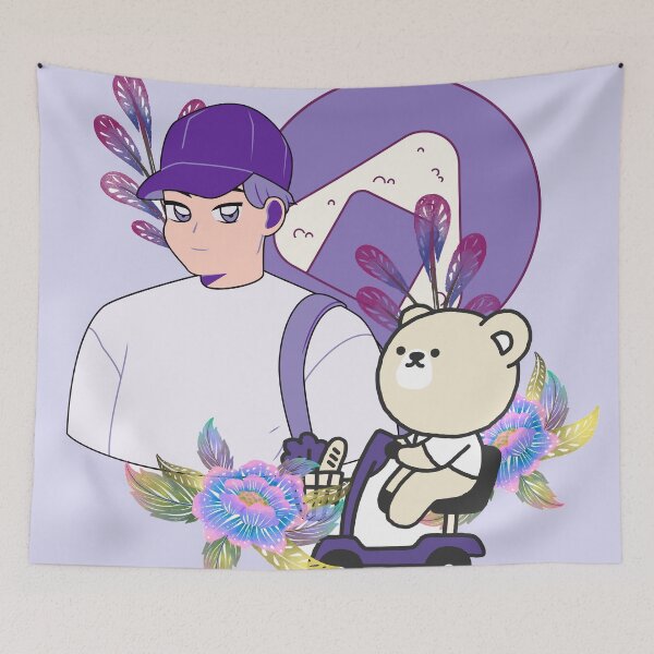 Item preview, Onigiri Snack & Bear on Mobility Scooter designed and sold by Kanniax.