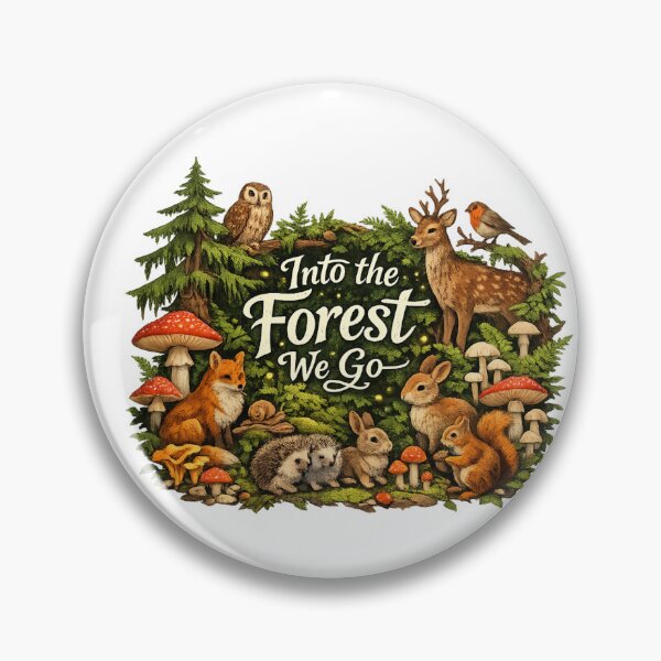 Item preview, Into The Forest We Go – Woodland Animals & Mushrooms Design designed and sold by Hobby-up.