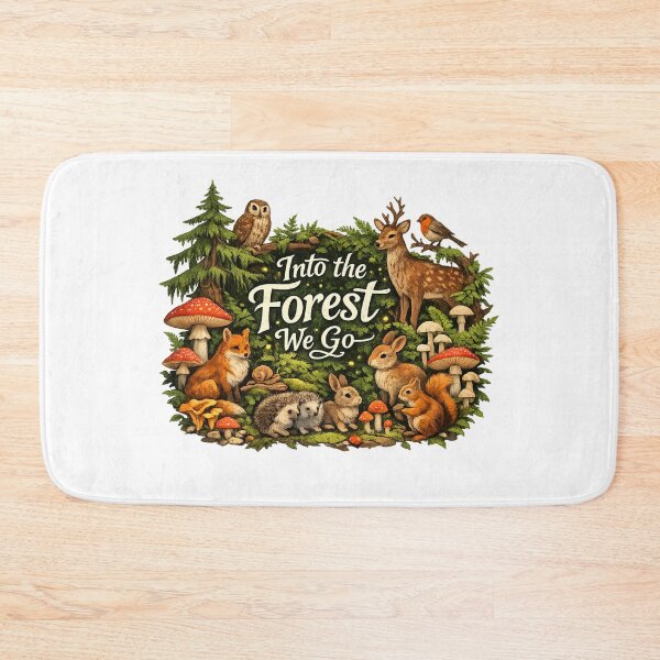 Item preview, Into The Forest We Go – Woodland Animals & Mushrooms Design designed and sold by Hobby-up.