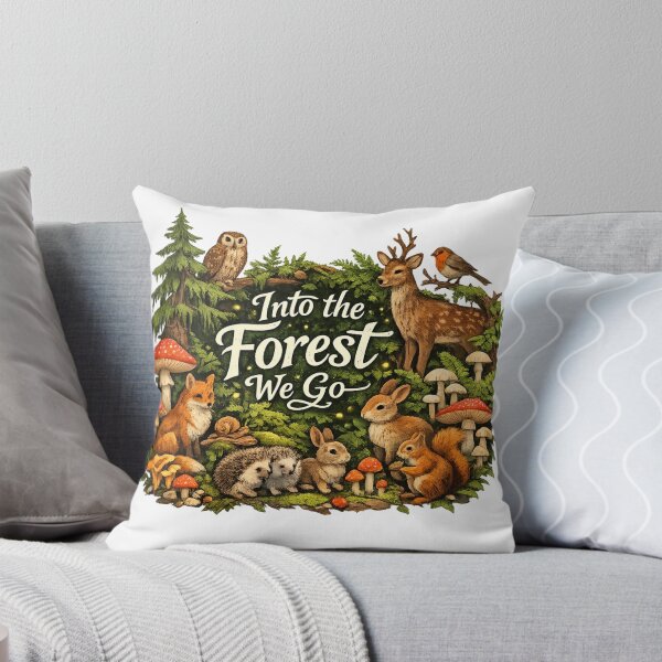 Item preview, Into The Forest We Go – Woodland Animals & Mushrooms Design designed and sold by Hobby-up.