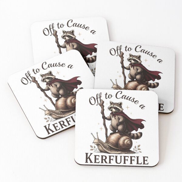 Item preview, Off to Cause a Kerfuffle Funny Raccoon Wizard designed and sold by CutOutIdols.