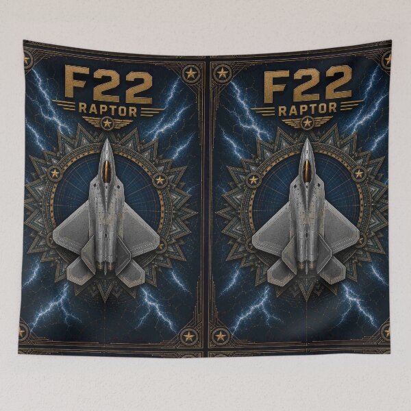 Item preview, F-22 Raptor Mandala – FAST Tactical Aviation Art Poster designed and sold by shaynetwright.