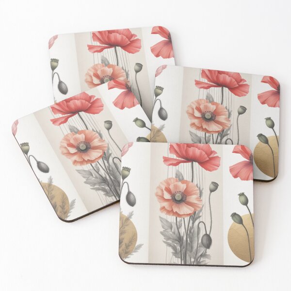 Item preview, Triptych Poppies designed and sold by JRroess.