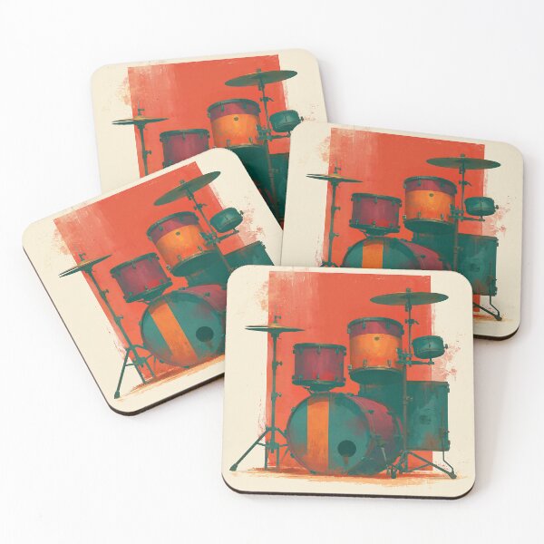 Item preview, A drumset for drummers drawing artwork designed and sold by gut2000.