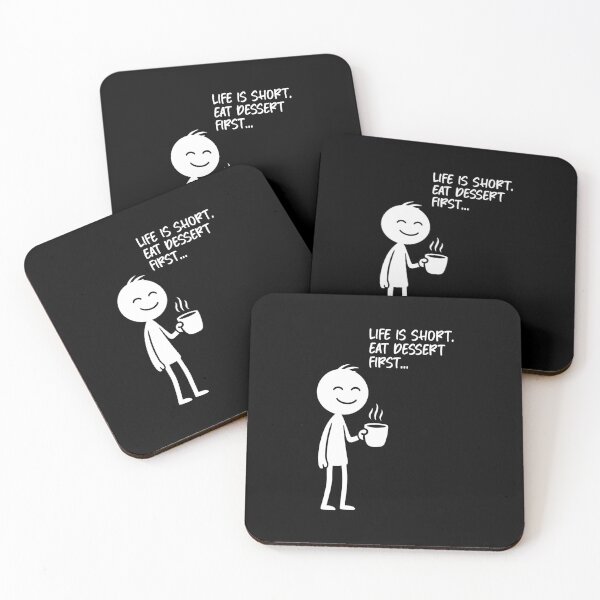 Item preview, Life is short. Eat dessert first. designed and sold by Fabrikola.