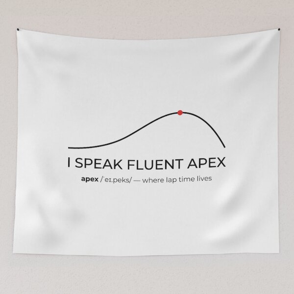 Item preview, I Speak Fluent Apex Sim Racing Line Design designed and sold by Fenay Designs.