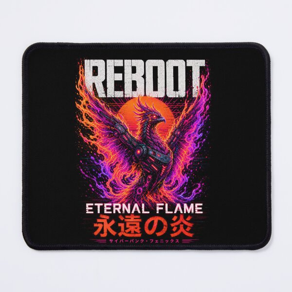 Item preview, Eternal Flame – Phoenix of Neon Fire designed and sold by majesty-prints.