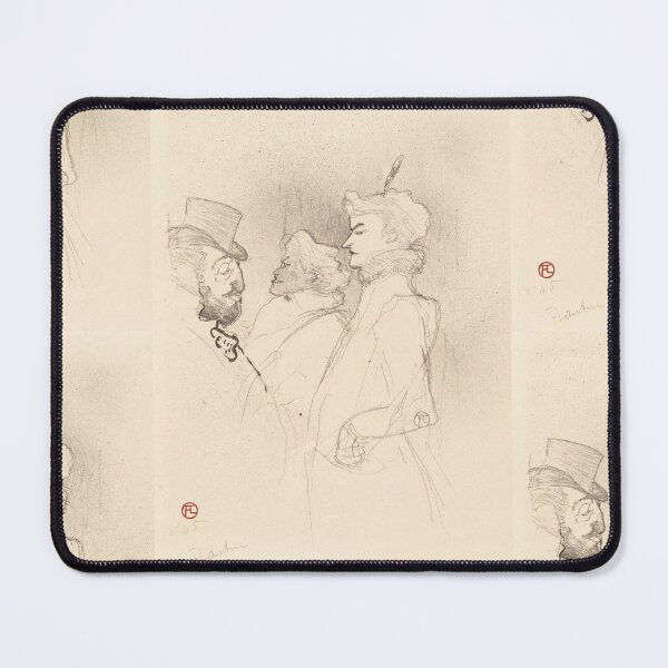 Item preview, Why Not? Once Is Not a Habit by Henri de Toulouse-Lautrec Vintage Paris Café Sketch Art Print designed and sold by artofuniverse.