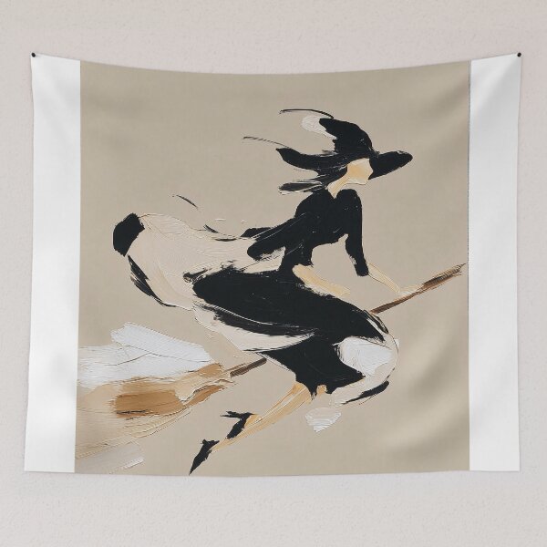 Item preview, Elegant Witch on a Broomstick designed and sold by lautir.