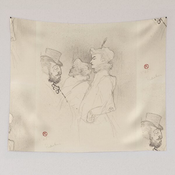 Item preview, Why Not? Once Is Not a Habit by Henri de Toulouse-Lautrec Vintage Paris Café Sketch Art Print designed and sold by artofuniverse.