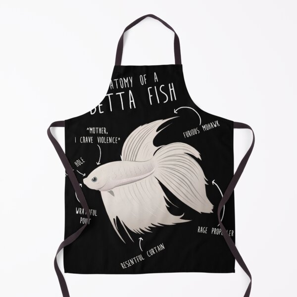 Item preview, Funny Anatomy of a Betta Fish - Angry Siamese Fighting Fish Humor designed and sold by haitrieuic96.