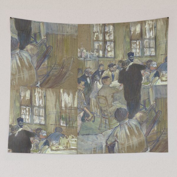 Item preview, Henri de Toulouse-Lautrec Vintage Café Interior Wall Art Print designed and sold by artofuniverse.