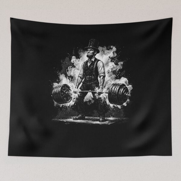Item preview, Abraham Lincoln Deadlift Weightlifting Powerlifter designed and sold by snowry.