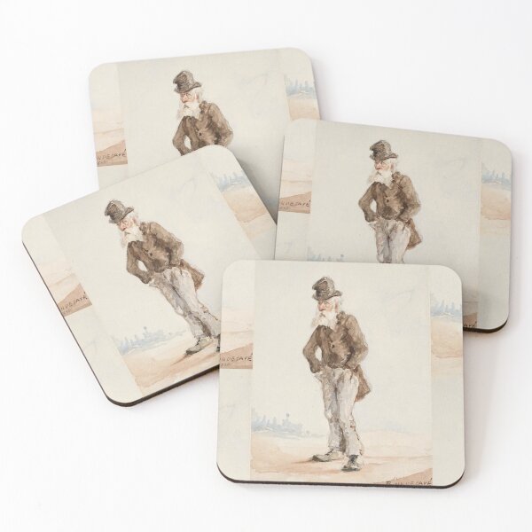 Item preview, Henri de Toulouse-Lautrec Vintage Figure Study Watercolor Wall Art Print designed and sold by artofuniverse.