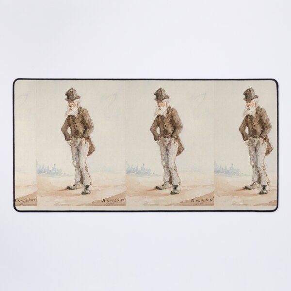 Item preview, Henri de Toulouse-Lautrec Vintage Figure Study Watercolor Wall Art Print designed and sold by artofuniverse.