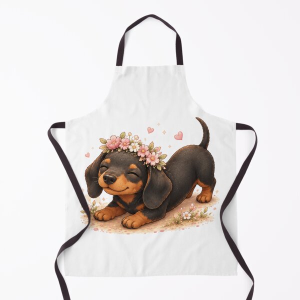 Item preview, Dachshund with flowers on his head designed and sold by Savnyy.