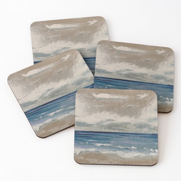 Item preview, Coastal Serenity Ocean Wave Painting designed and sold by TheSlowShore.
