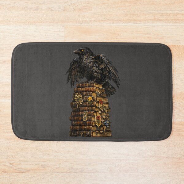 Item preview, Dark Academia Raven and Books – Gothic Natural History Moody Vintage Art | Raven Lover Dark Gift designed and sold by irfanshikh.