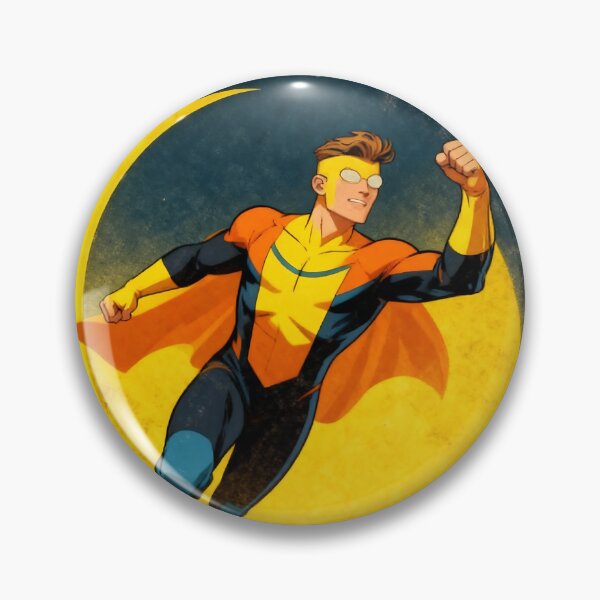 Item preview, Flying Yellow Black Superhero Retro Comic Style designed and sold by iwzzuel.