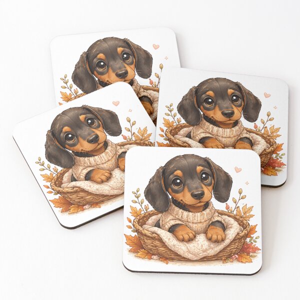Item preview, Dachshund in a basket designed and sold by Savnyy.