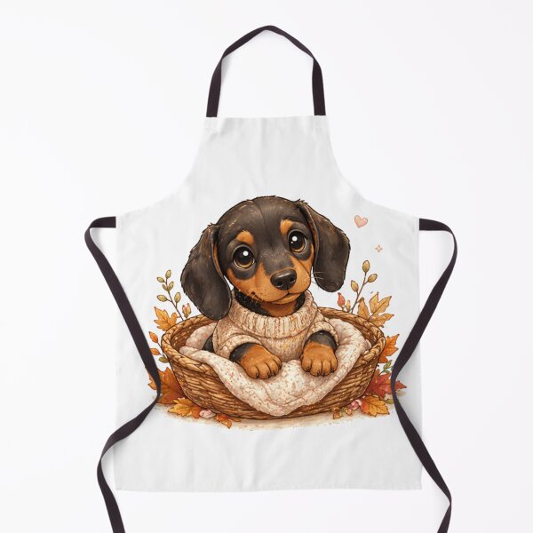 Item preview, Dachshund in a basket designed and sold by Savnyy.