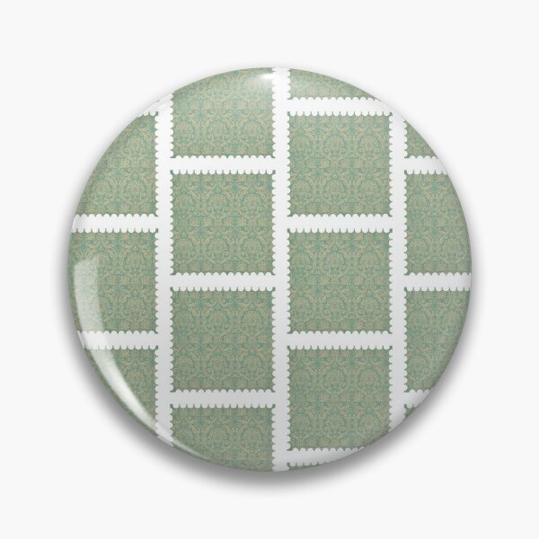Item preview, Yellow and Blue Vintage Wallpaper Stamp designed and sold by PapercutandSuch.