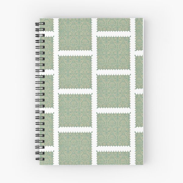Item preview, Yellow and Blue Vintage Wallpaper Stamp designed and sold by PapercutandSuch.