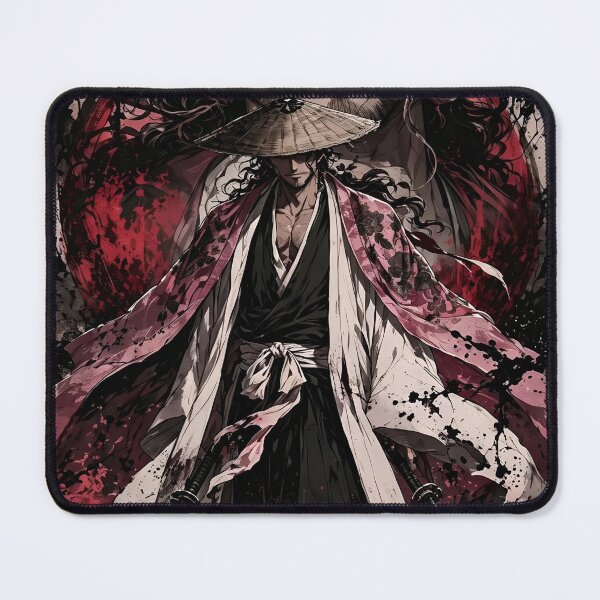 Item preview, Shunsui Kyōraku Bleach Anime Art – Dark Samurai Captain Aesthetic | Dual Sword Manga designed and sold by Dyan4.