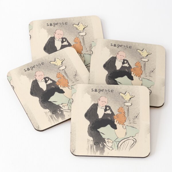 Item preview, Wisdom Sagesse by Henri de Toulouse-Lautrec Vintage Cabaret Salon Art Print designed and sold by artofuniverse.
