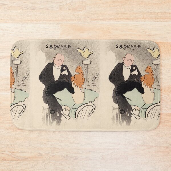 Item preview, Wisdom Sagesse by Henri de Toulouse-Lautrec Vintage Cabaret Salon Art Print designed and sold by artofuniverse.