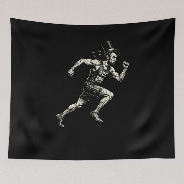 Item preview, ABE 1863 Lincoln Running President Marathoner designed and sold by snowry.
