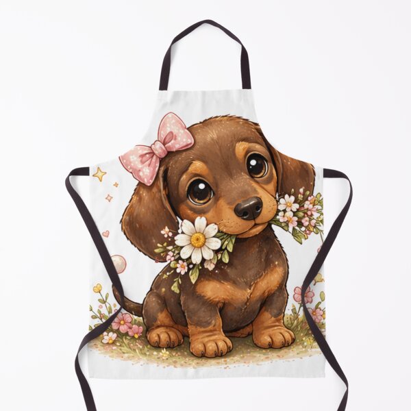 Item preview, Dachshund with flowers designed and sold by Savnyy.