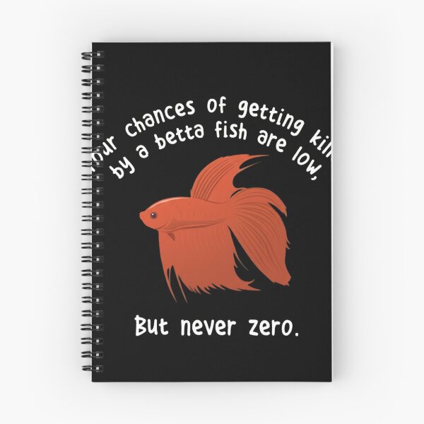 Item preview, Funny Betta Fish Meme - Your Chances Are Never Zero Red Siamese Fighting Fish designed and sold by haitrieuic96.
