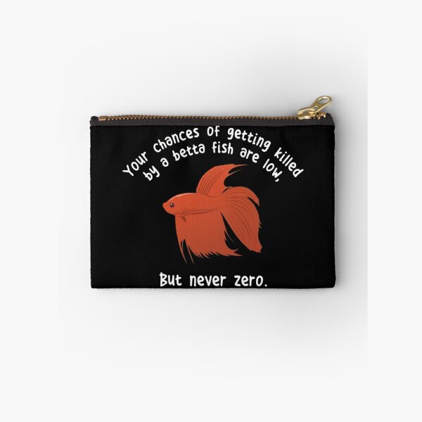 Item preview, Funny Betta Fish Meme - Your Chances Are Never Zero Red Siamese Fighting Fish designed and sold by haitrieuic96.