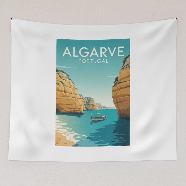 Item preview, Algarve Portugal Vintage Travel Poster - Herança e Traço designed and sold by Herança & Traço.