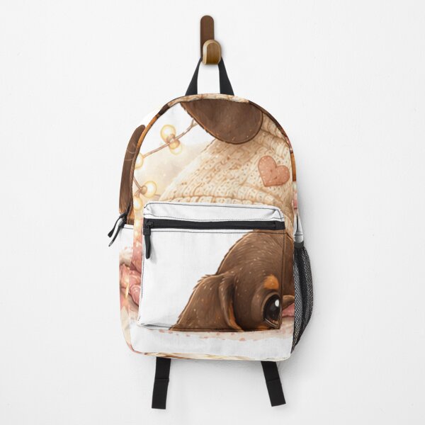 Item preview, Dachshund in a sweater with hot chocolate designed and sold by Savnyy.